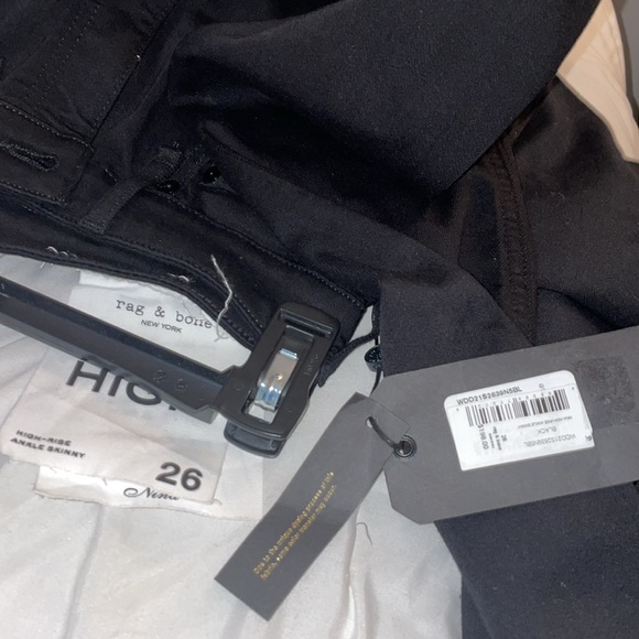 RAG & BONE BLACK JEANS
NINA HIGH-RISE ANKLE SKINNY - Picture 9 of 10